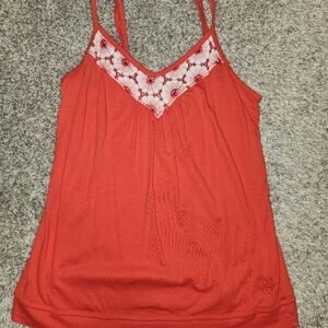 Roxy Women's Spaghettie Strap Tank, Orange, Small